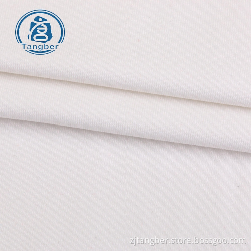 tissu en jersey polyester spandex brossé soie lait